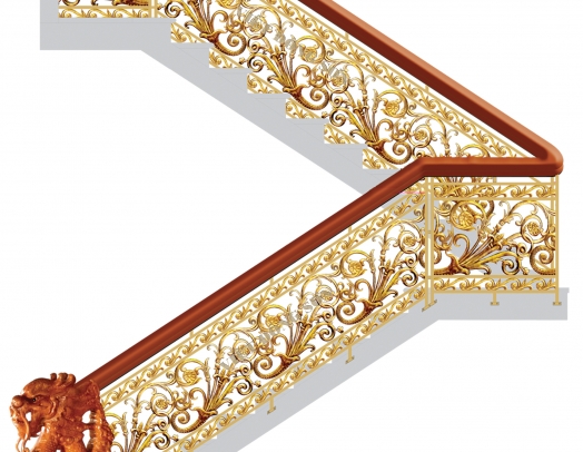 Cầu thang nhôm đúc HP-CT018