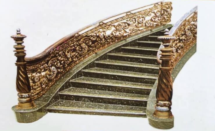 Cầu thang nhôm đúc HP-CT012