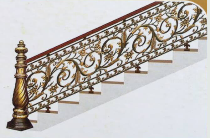 Cầu thang nhôm đúc HP-CT014