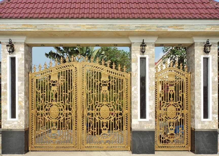 Cửa cổng nhôm đúc HP-CD027