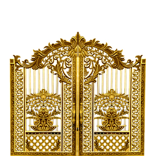  Cửa cổng nhôm đúc HP-CD042